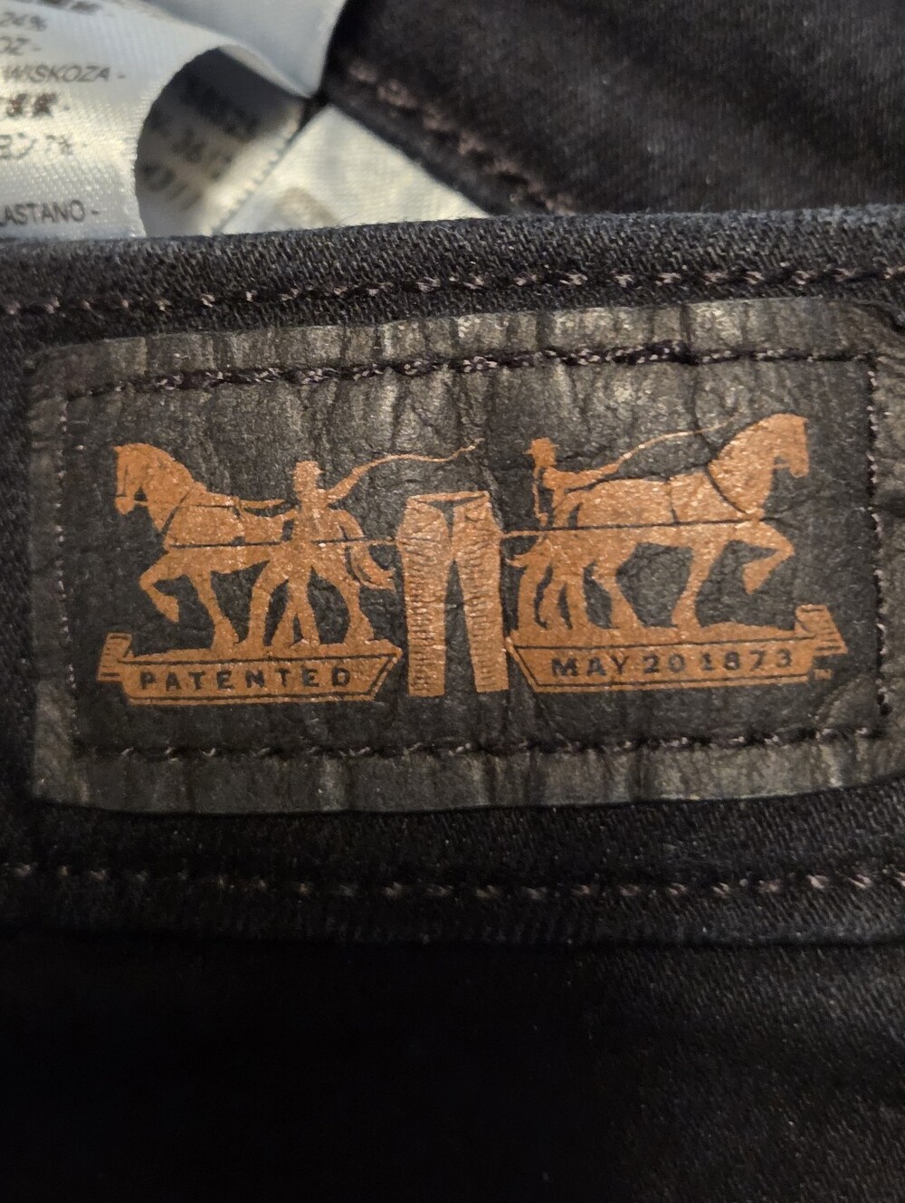 Levi's Black Flared-Leg Jeans Size 14 - Picture 9 of 16